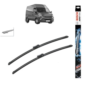 Set stergatoare auto IVECO DAILY VI Van din 2014-2022, Bosch Aerotwin, din cauciuc siliconat rezistent