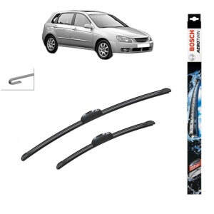 Set stergatoare auto KIA CERATO I Hatchback (LD) din 2004-2008, Bosch Aerotwin Retrofit, din cauciuc siliconat rezistent