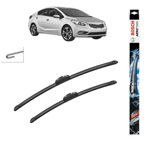 Set stergatoare auto KIA CERATO III Saloon (YD) din 2013-2018, Bosch Aerotwin Retrofit, din cauciuc siliconat rezistent