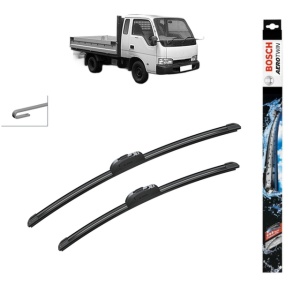 Set stergatoare auto KIA K2700 (SD) din 1999, Bosch Aerotwin Retrofit, din cauciuc siliconat rezistent