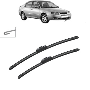 Set stergatoare auto KIA SHUMA II Saloon (FB) din 2001-2004, Bosch Aerotwin Retrofit, din cauciuc siliconat rezistent - Img 7