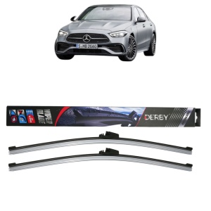 Set stergatoare auto MERCEDES-BENZ C-CLASS (W206) din 2021-2024, Derby, din cauciuc siliconat rezistent - Img 1