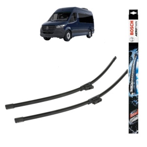 Set stergatoare auto MERCEDES-BENZ SPRINTER 3,5-t Van (B907, B910) din 2018-2025, Bosch Aerotwin, din cauciuc siliconat rezistent