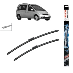 Set stergatoare auto MERCEDES-BENZ VANEO (414) din 2002-2005, Bosch Aerotwin, din cauciuc siliconat rezistent
