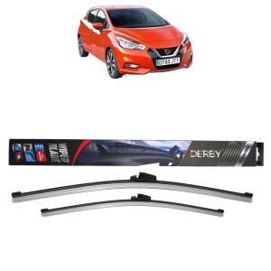 Set stergatoare auto NISSAN MICRA V (K14) din 2016-2023, Derby, din cauciuc siliconat rezistent - Img 1