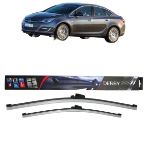 Set stergatoare auto OPEL ASTRA J Saloon din 2012-2015, Derby, din cauciuc siliconat rezistent