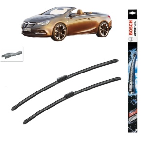 Set stergatoare auto OPEL CASCADA (W13) din 2013-2019, Bosch Aerotwin, din cauciuc siliconat rezistent