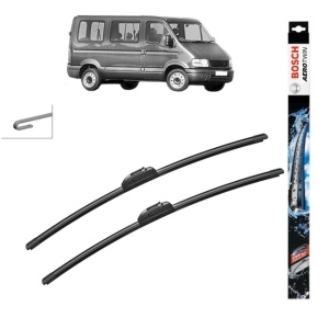 Set stergatoare auto OPEL MOVANO A Bus (X70) din 1998-2007, Bosch Aerotwin Retro Truck, din cauciuc siliconat rezistent