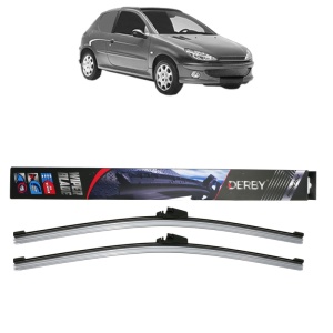 Set stergatoare auto PEUGEOT 206 Van din 2001-2009, Derby, din cauciuc siliconat rezistent