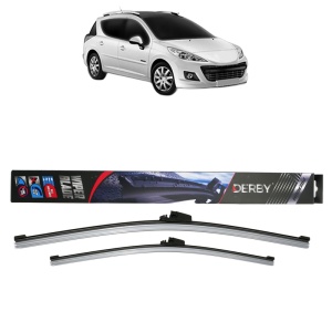 Set stergatoare auto PEUGEOT 207 SW Estate Van (WK_) din 2007-2012, Derby, din cauciuc siliconat rezistent