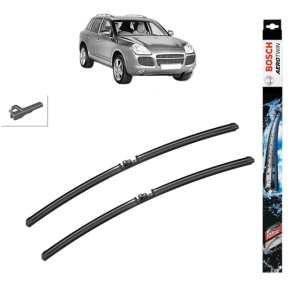 Set stergatoare auto PORSCHE CAYENNE (9PA) din 2002-2010, Bosch Aerotwin, din cauciuc siliconat rezistent
