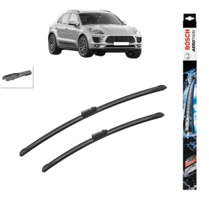 Set stergatoare auto PORSCHE MACAN (95B) din 2014-2021, Bosch Aerotwin, din cauciuc siliconat rezistent