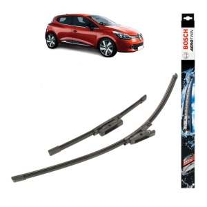 Set stergatoare auto RENAULT CLIO IV Grandtour (KH_) din 2012-2021, Bosch Aerotwin, din cauciuc siliconat rezistent - Img 1