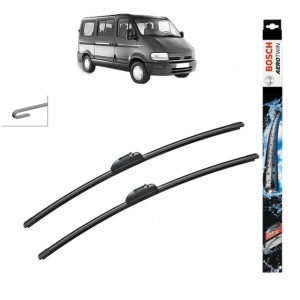 Set stergatoare auto RENAULT MASTER II Bus (JD) din 1997-2010, Bosch Aerotwin Retro Truck, din cauciuc siliconat rezistent