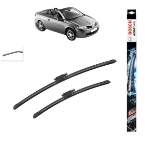 Set stergatoare auto RENAULT MEGANE II Coupé-Cabriolet (EM0/1_) din 2003-2009, Bosch Aerotwin, din cauciuc siliconat rezistent