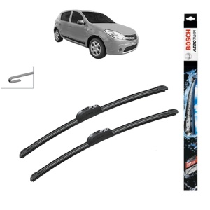 Set stergatoare auto RENAULT SANDERO/STEPWAY I (BS_) din 2007-2013, Bosch Aerotwin Retrofit, din cauciuc siliconat rezistent