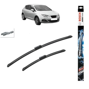 Set stergatoare auto SEAT IBIZA IV (6J5, 6P1) din 2008-2017, Bosch Aerotwin, din cauciuc siliconat rezistent