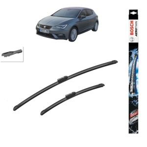 Set stergatoare auto SEAT LEON Hatchback Van (5F1) din 2015-2020, Bosch Aerotwin, din cauciuc siliconat rezistent