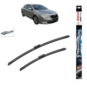 Set stergatoare auto SKODA SUPERB II (3T4) din 2008-2015, Bosch Aerotwin, din cauciuc siliconat rezistent