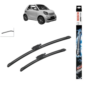 Set stergatoare auto SMART FORTWO Convertible (453) din 2015-2017, Bosch Aerotwin, din cauciuc siliconat rezistent