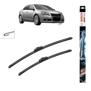 Set stergatoare auto SUZUKI KIZASHI (FR) din 2010, Bosch Aerotwin Retrofit, din cauciuc siliconat rezistent