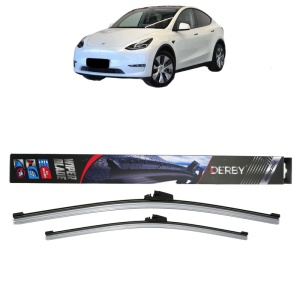 Set stergatoare auto TESLA MODEL Y (5YJY) din 2019-2024, Derby, din cauciuc siliconat rezistent
