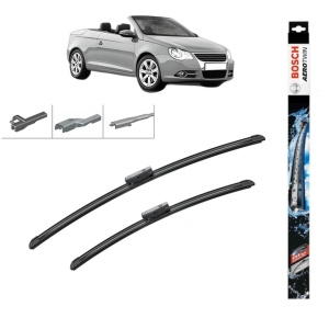 Set stergatoare auto VOLKSWAGEN EOS (1F7, 1F8) din 2006-2015, Bosch Aerotwin Multi, din cauciuc siliconat rezistent