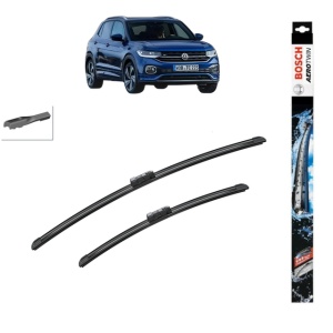 Set stergatoare auto VOLKSWAGEN T-CROSS (C11, D31) din 2018-2020, Bosch Aerotwin, din cauciuc siliconat rezistent - Img 1