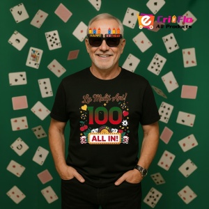 Tricou Aniversar cadou varsta 100 ani, Barbat - Img 2