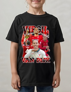Tricou pentru copii - Virgil van Dijk - Liverpool, Apărător de Fier, Premier League - Img 2