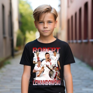 Tricou personalizat pentru copii cu Robert Lewandowski - Img 2