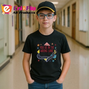 Tricou Wrong Lane Totul Vine Spre Tine, Copii | Dama | Barbat, culoare negru - Img 9