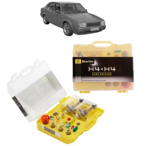 Kit trusa Set becuri H4 compatibila cu ALFA ROMEO 90 (162_) din 1984-1987, bec far, semnalizare , pozitie, iluminare numar, frana, plafoniera, stop frana