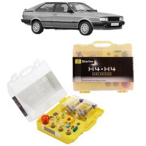 Kit trusa Set becuri H4 compatibila cu AUDI COUPE B2 (81, 855, 856) din 1980-1988, bec far, semnalizare , pozitie, iluminare numar, frana, plafoniera, stop frana