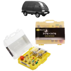 Kit trusa Set becuri H4 compatibila cu DAIHATSU HIJET Van (S85) din 1992-2005, bec far, semnalizare , pozitie, iluminare numar, frana, plafoniera, stop frana