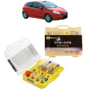 Kit trusa Set becuri H4 compatibila cu FIAT PANDA (312_, 319_) din 2012-2022, bec far, semnalizare , pozitie, iluminare numar, frana, plafoniera, stop frana
