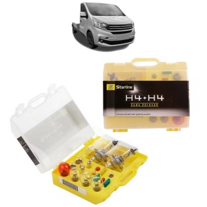 Kit trusa Set becuri H4 compatibila cu FIAT TALENTO Platform/Chassis (296_) din 2016-2019, bec far, semnalizare , pozitie, iluminare numar, frana, plafoniera, stop frana
