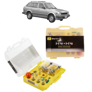 Kit trusa Set becuri H4 compatibila cu HONDA CIVIC III Shuttle (AN, AR) din 1983-1987, bec far, semnalizare , pozitie, iluminare numar, frana, plafoniera, stop frana