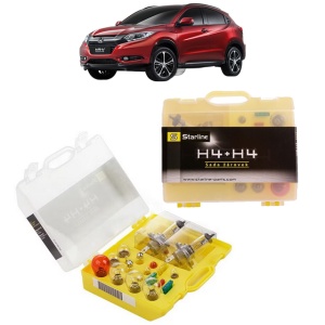 Kit trusa Set becuri H4 compatibila cu HONDA HR-V (RU) din 2014-2019, bec far, semnalizare , pozitie, iluminare numar, frana, plafoniera, stop frana