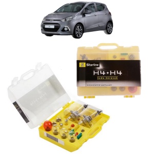 Kit trusa Set becuri H4 compatibila cu HYUNDAI i10 II (BA, IA) din 2013-2019, bec far, semnalizare , pozitie, iluminare numar, frana, plafoniera, stop frana