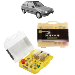 Kit trusa Set becuri H4 compatibila cu NISSAN MICRA I (K10) din 1982-1992, bec far, semnalizare , pozitie, iluminare numar, frana, plafoniera, stop frana