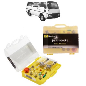 Kit trusa Set becuri H4 compatibila cu NISSAN URVAN Bus (E23) din 1982-1988, bec far, semnalizare , pozitie, iluminare numar, frana, plafoniera, stop frana
