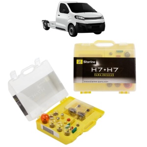 Kit trusa Set becuri H7 compatibila cu CITROEN JUMPY III Platform/Chassis (V_) din 2016-2025, bec far, semnalizare , pozitie, iluminare numar, frana, plafoniera, stop frana - Img 1