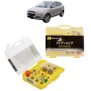 Kit trusa Set becuri H7 compatibila cu HYUNDAI ix35 (LM, EL, ELH) din 2009-2015, bec far, semnalizare , pozitie, iluminare numar, frana, plafoniera, stop frana