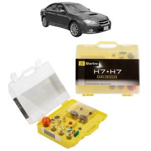 Kit trusa Set becuri H7 compatibila cu SUBARU LEGACY IV (BL) din 2003-2012, bec far, semnalizare , pozitie, iluminare numar, frana, plafoniera, stop frana