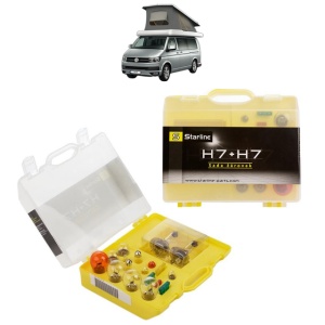 Kit trusa Set becuri H7 compatibila cu Volkswagen CALIFORNIA T6 Camper (SGC, SGG, SHC) din 2015-2024, bec far, semnalizare , pozitie, iluminare numar, frana, plafoniera, stop frana