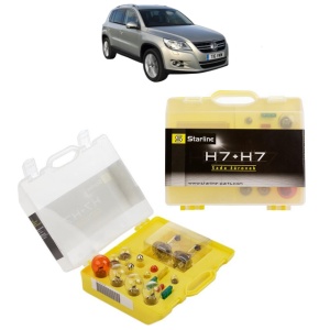 Kit trusa Set becuri H7 compatibila cu Volkswagen TIGUAN VAN (5N_) din 2007-2018, bec far, semnalizare , pozitie, iluminare numar, frana, plafoniera, stop frana