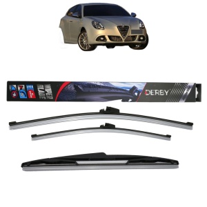 Set 3 stergatoare ALFA ROMEO GIULIETTA Hatchback Van (940_) din 2011-2020, Derby, din cauciuc siliconat rezistent