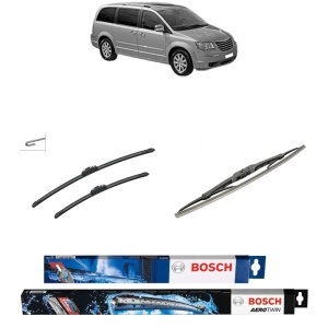 Set 3 stergatoare CHRYSLER TOWN & COUNTRY din 2011-2016, Bosch Aerotwin Retrofit, din cauciuc siliconat rezistent