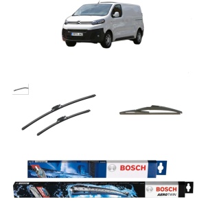 Set 3 stergatoare CITROEN JUMPY III Van (V_) din 2016-2025, Bosch Aerotwin, din cauciuc siliconat rezistent
